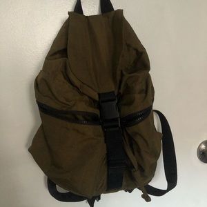 Olive baggu bookbag